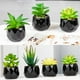 thumbnail image 3 of Plantas suculentas artificiales Kearding 4 Uds decoración de balcón Rosa del desierto, 3 of 6