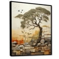 thumbnail image 2 of Designart "Baobab Tree composition I" Abstract Floater Framed Canvas Print, 2 of 7