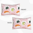 thumbnail image 4 of EasygdpCute Sushi Polyester Fiber Double-Sided Pillowcase,Super Soft,Comfortable And Luxurious Pillowcase,Not Easy To Break Or Deform- 14"X20", 4 of 9