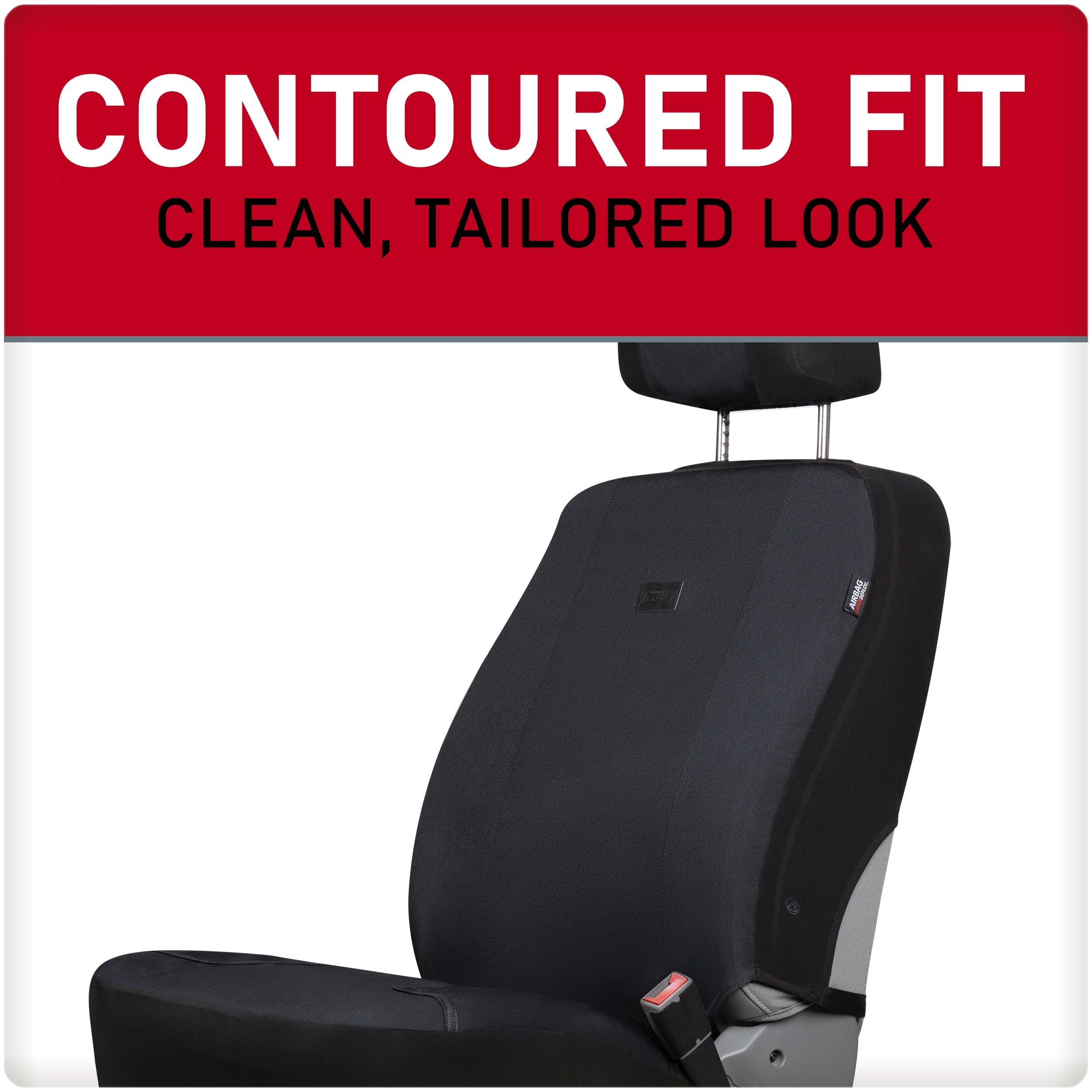 Genuine Dickies 1-Piece Black Pro-Grade Heavy-Duty Truck Seat Cover
