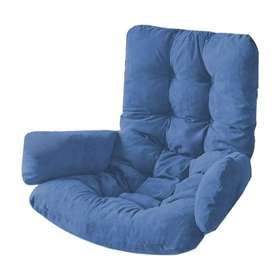 Hanging Egg Chair Cushions with Back Support, Removable Swing Cushion Replacement, Padded Sleeper Bed, Couch Recliner for Indoor/Outdoor, Blue