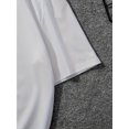 thumbnail image 3 of Men's Sleek Black Graphic Print T-Shirt - Casual Summer Short Sleeve Crew Neck, Lightweight Cotton, Modern Striped Design for Casual Attire, Casual Sporty Tee, Comfy Tee, 3 of 6