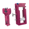 thumbnail image 3 of Plantilla de enrutador de bisagra de puertas Herramienta manual fácil de usar Kit de instalación de bisagra de accesorios profesionales portátiles Rojo, 3 of 7