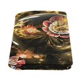 thumbnail image 2 of CADecor Rose Flowers And Golden Crystals Couch Sofa or Bed Fleece Blanket Throw 58x80 inches, 2 of 3