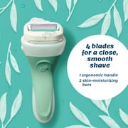 Schick Intuition 4-Blade Sensitive Care Womens Razor Handle Plus 2 Manual Razor Cartridge Refills