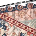 thumbnail image 4 of Waterproof Boho Pieced Patchwork Shower Curtain 72x84 Inch Bohemian Style Polyester Unique Shower Curtain for Bathroom Hotel Home Decor with 12 Plastic Hooks, 4 of 5