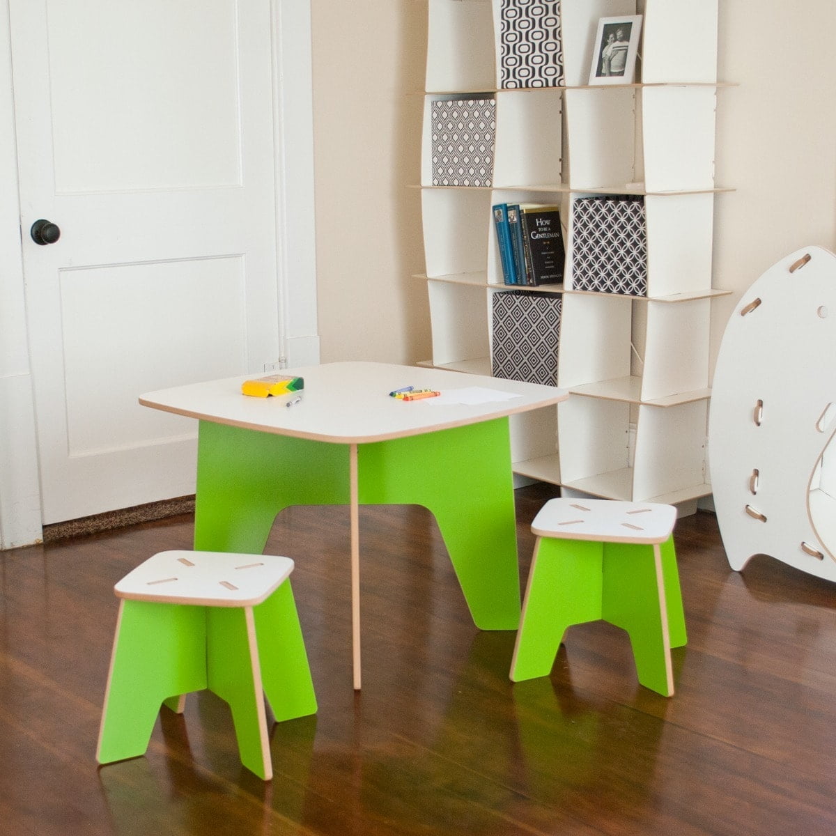 Sprout Folding Modern Kids Table and Stool Set - Walmart.com