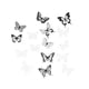 thumbnail image 1 of Pegatinas de pared de mariposas 3D DIY Decoración de pared de mariposas para decorar pasteles Floal Estilo C, 1 of 9