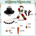 thumbnail image 3 of 15Pcs Christmas Snowman Decorating Making Kit Snow Toys Outdoor Fun Kids for Christmas Winter Holiday Party Decoration Gifts Funny Toys, 3 of 9