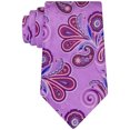 thumbnail image 1 of Geoffrey Beene Mens Botanical Self-tied Necktie, Purple, One Size, 1 of 1