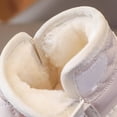 thumbnail image 5 of Eltusu Girls Snow Boots, Thermal Winter No Slip Soft Sole Walking Shoes White Size 1.5 T, 5 of 8