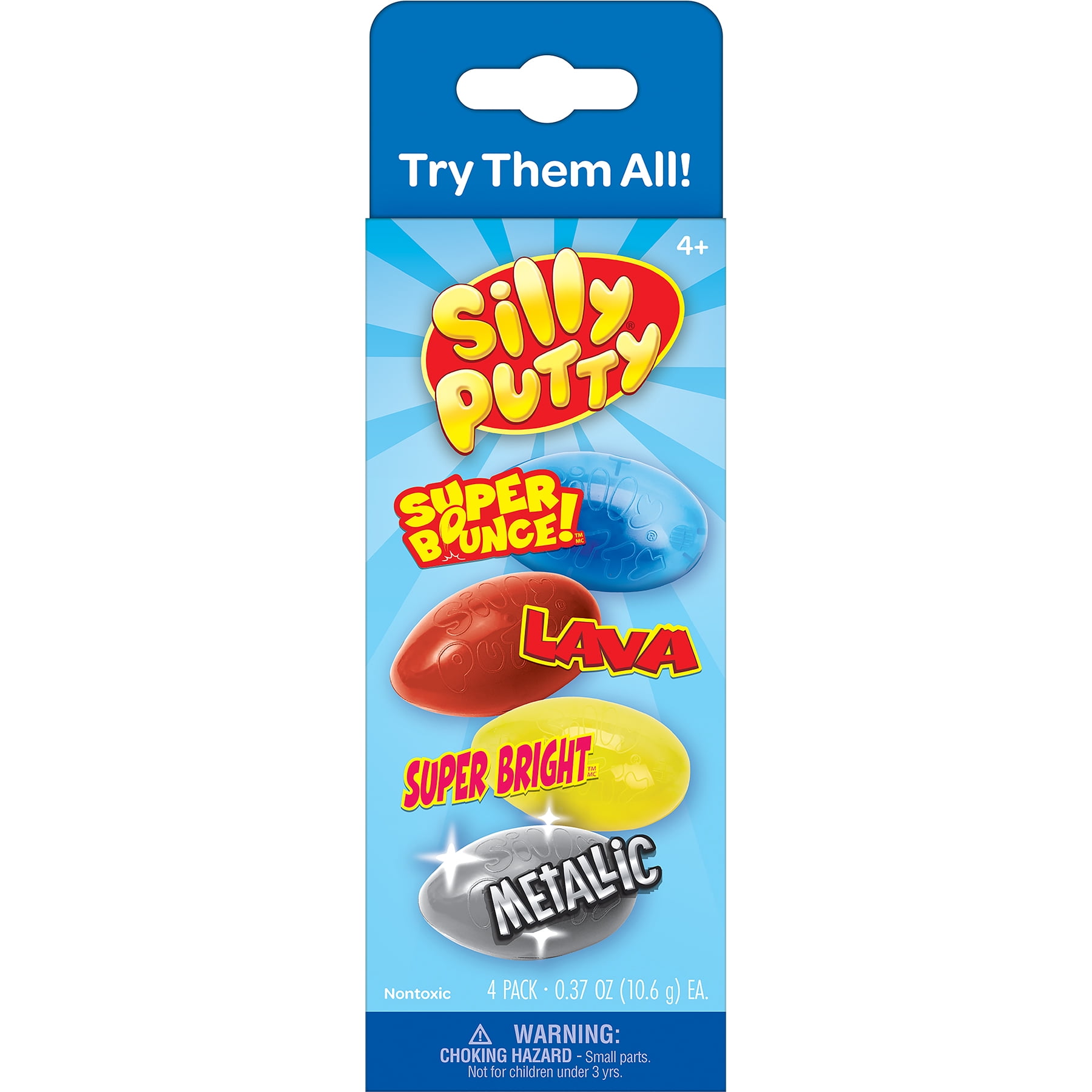 Crayola Silly Putty Variety Pack, 4 Per Pack, 4 Packs