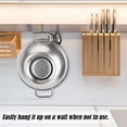 thumbnail image 6 of Spencer 3 Quart Stainless Steel Colander Silver Draining Bowl Mesh Strainer For Kitchen Food, Metal Sieve with Handles, Dishwasher Safe, 6 of 12