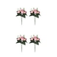 thumbnail image 3 of Youkk 2pcs Easy To Clean – Realistic Appearance – Artificial Flowers For Wedding pink 2Set, 3 of 6