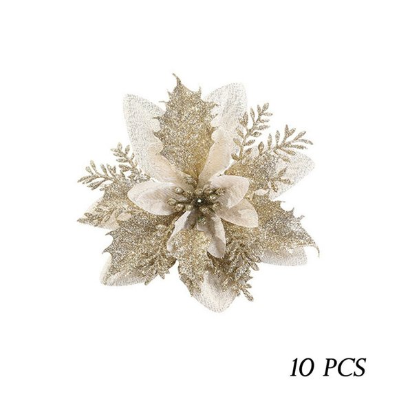 Christmas Artificial Flower Christmas Tree Decorative Fake Flower Home Office Hanging Floral Decoration Type 1