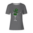 thumbnail image 4 of Mujeres Manga Corta de Verano Tops Impreso Sudadera Casual, Cuello Redondo Blusa Ligera para la Primavera Y el Verano, 4 of 4