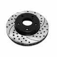 thumbnail image 4 of Front Drilled Slotted Brake Rotors Pair 2 For Lexus Pontiac Scion Toyota LR Fits select: 2013-2017 TOYOTA RAV4 XLE, 2018 TOYOTA RAV4 ADVENTURE/XLE, 4 of 8