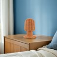 thumbnail image 3 of Milisten Handmade Wicker Mannequin Head Wigs Display Rack Hat Storage Stand Rustic Rattan Cap Holder Mannequin Base for Home Hair Salon, 3 of 5