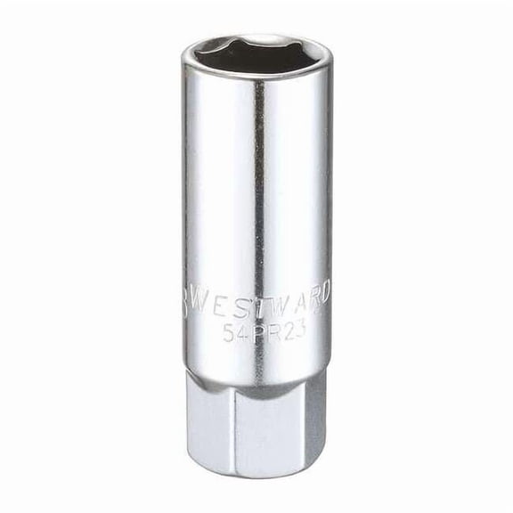 Westward Spark Plug Socket,5/8 in, Steel 54PR23