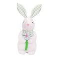thumbnail image 4 of Figura de conejito de Pascua de 11 x 23 cm, ideal como centro de mesa para estudio, guardería. sosteniendo la flor, 4 of 9