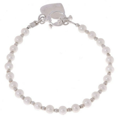 Sterling Essentials Sterling Silver Freshwater Cultured Pearl Child's 6 inches Bracelet