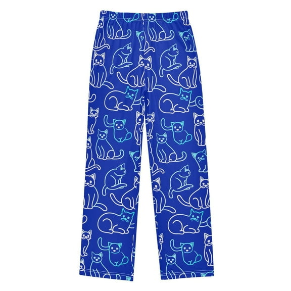 joogoo Cats Art Line Pajama Pants Pj Bottoms Sleepwear Lounge L