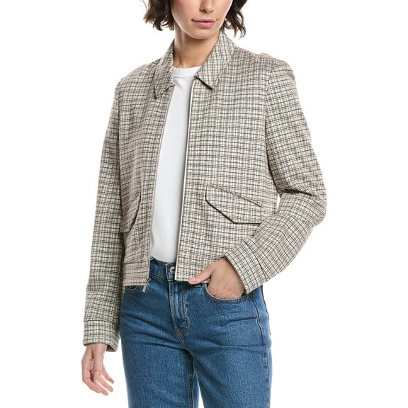 Theory womens Zip Jacket, l, Tan