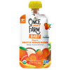 Once Upon a Farm Organic Refrigerated Baby Food Fruit & Veggie Blend Mango, Coconut & Carrot with Turmeric, 3.2oz Pouch