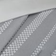 thumbnail image 4 of Madison Park King/Cal King Drew 5-Piece Clipped Jacquard Comforter Set with Throw Pillows, Gray, 4 of 9