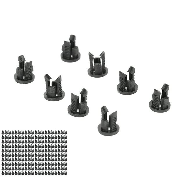 Portalámparas LED Jadeshay 200 Piezas Soporte para Diodo Emisor de Luz Montaje en Bisel Clip LED Color Negro