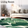thumbnail image 2 of ODIKA 3'x5' Machine Washable Non-Slip Area Rug, Monstera Leaf Bath High Traffic Rug, Green, 93127, 2 of 7