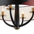 thumbnail image 4 of Varaluz Patchwork 4-Lt Pendant - Black/Satin Brass/Patchwork, 4 of 7