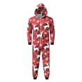 thumbnail image 6 of Hwmodou Matching Christmas Pajamas For Family Cozy Homewear Snowflake Reindeer Print Hooded Loungewear Jammies For Women Men Couples Adult Kids, 6 of 7