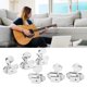 thumbnail image 4 of Clavijas De Afinación De Guitarra, 3L3R 6 Piezas 1:15 Gear Ratio Silver String Tuning Keys Para Reemplazo ANGGREK FJ1310, 4 of 8