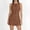 Brown, variant on Women's Dress Summer High End Mid Skirt Fashionable Temperament High Class Figure Flattering Sleeveless Round Collar Dresses Yellow XL