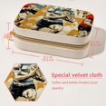 thumbnail image 5 of Rugby Velvet Portable Jewelry Box with Removable Compartment - Ideal Bracelet Holder and Necklace Organizer - Gift, 5 of 7