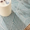thumbnail image 6 of NICOLE MILLER NEW YORK Patio Country Ombre Geo Indoor Outdoor Area Rug, UV Fade Resistant, Low Pile, Blue/Cream, 9'2"x12'5", 6 of 10