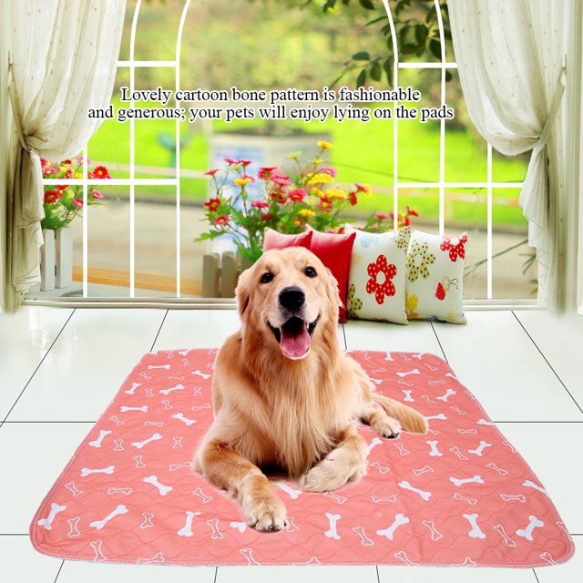 Tapis de Pipi pour Chien, Design 3 Couches Tapis pour Chiot Réutilisable Tissu avec Forte Capacité d'Absorption pour Chiens Ou Chats