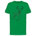 thumbnail image 1 of Standing Deer Ink Style Tee Men's -Image by Shutterstock, 1 of 1