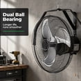 thumbnail image 4 of Alvantor 18"/20" Industrial Wall Mount Fan, 3-speed IP44 Waterproof Fan, Max. 3400 CFM Wall Mounted for Outdoor, Commercial, Residential, Greenhouse, Workshop, Patio, High Velocity, 4 of 7