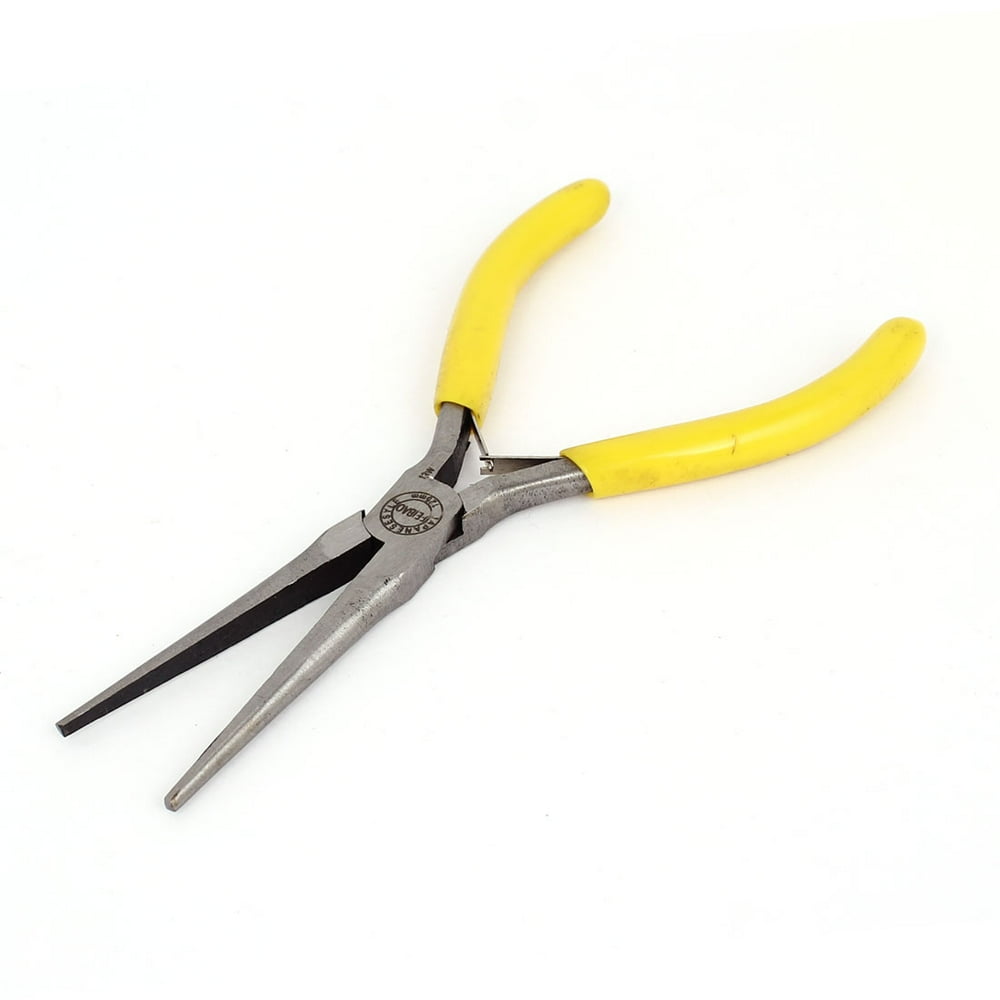 Unique Bargains Plastic Coated Handle Long Needle Nose Pliers