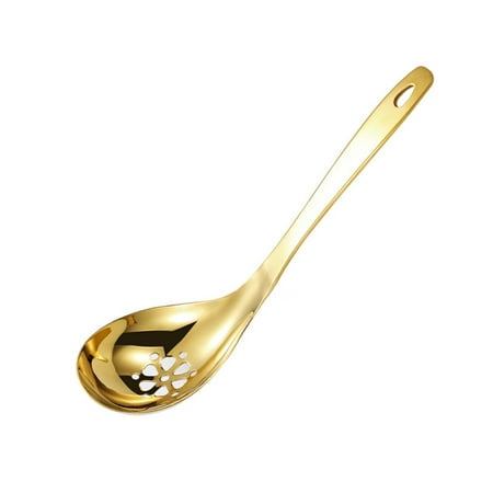 

UDIYO Colander Soup Spoon Non-slip Corrosion Resistant 304 Stainless Steel Oil Filter Skimming Colander Spoon Kitchen Accessories