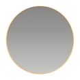 thumbnail image 2 of BizChair 20" Round Gold Metal Framed Wall Mirror - Large Accent Mirror for Bathroom, Vanity, Entryway, Dining Room, & Living Room, 2 of 11