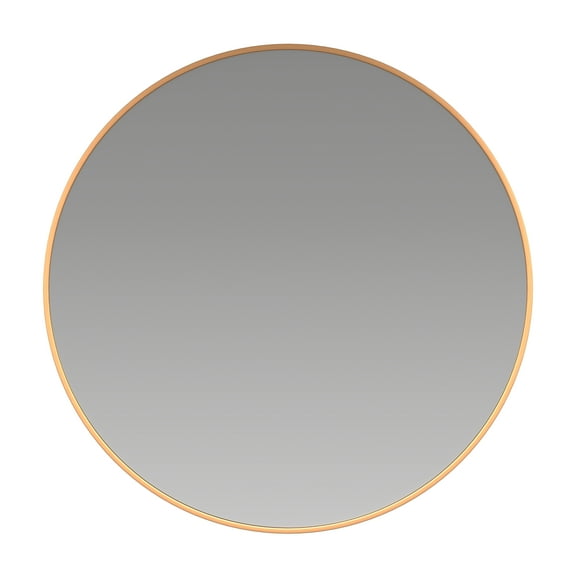 Flash Furniture Modern Round  Wall Mounted Mirror, Gold