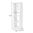 thumbnail image 5 of Better Homes & Gardens 4 Cube Vertical Storage Organizer, White Texture, 5 of 10