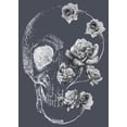 thumbnail image 2 of Women's Lost Gods Rose Skull Portrait  Racerback Tank Top, 2 of 4