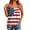 02-Multicolor, variant on Women's Fourth of July Striped Fireworks Print Tank Top – Casual Spaghetti Strap Camisole with Beaded Straps