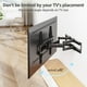 thumbnail image 3 of MOUNTUP Soporte de pared para TV con certificación UL, soporte de pared para TV de movimiento completo para la mayoría de televisores planos/curvos de 26 a 65 pulgadas, compatible con montantes de mad, 3 of 5