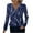 Navy, variant on ShiShine 3/4 Sleeve Tops for Women 2025 Fall Henley Neck Shirts Elbow Sleeve Tshirts