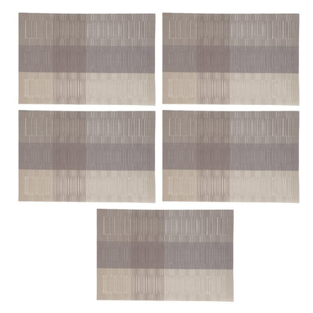 

Placemat PVC Coaster Washable Table Mat For Hotel Khaki